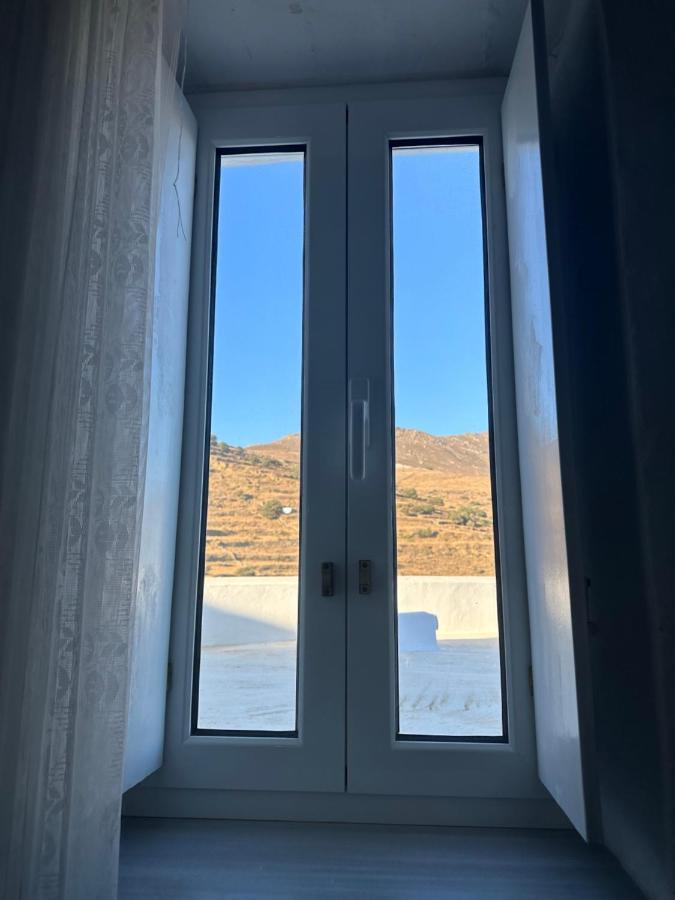 Cycladic House With Amazing View In Potamia Village Dio Choria Bagian luar foto