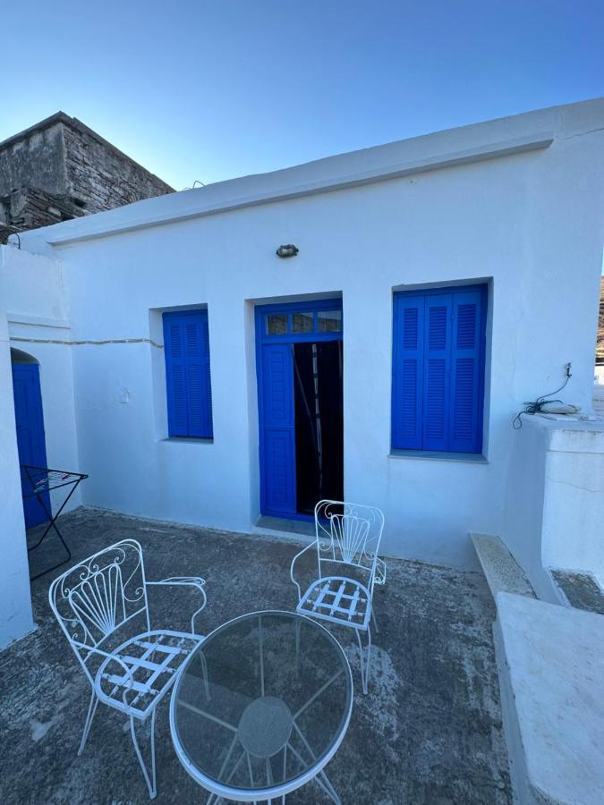Cycladic House With Amazing View In Potamia Village Dio Choria Bagian luar foto