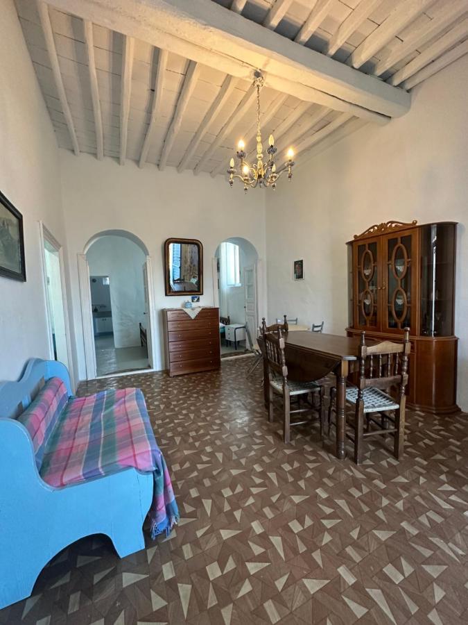 Cycladic House With Amazing View In Potamia Village Dio Choria Bagian luar foto